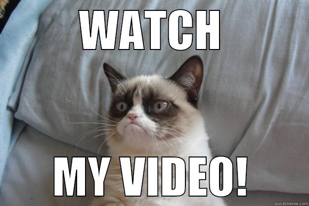 WATCH MY VIDEO! Grumpy Cat