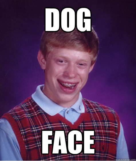 dog face  Bad Luck Brian
