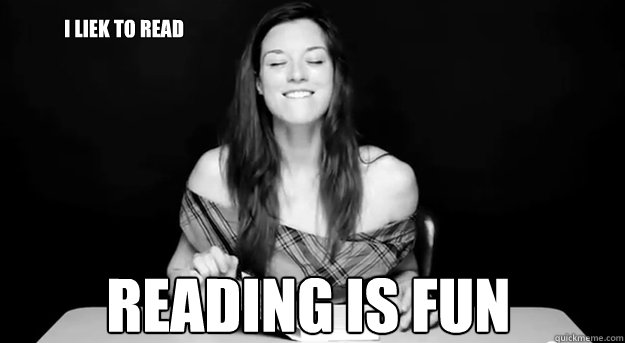 I liek To read Reading is fun  