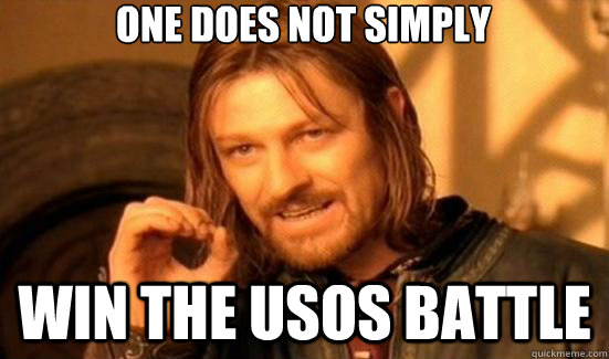 One does not simply win the usos battle  90s Boromir