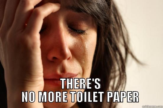  THERE'S NO MORE TOILET PAPER First World Problems