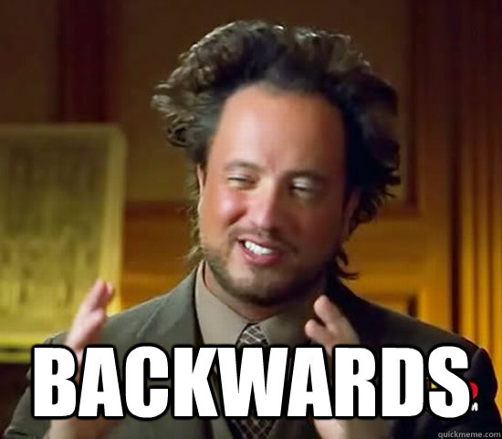  backwards  Ancient Aliens