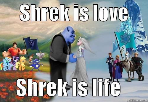      SHREK IS LOVE           SHREK IS LIFE       Misc