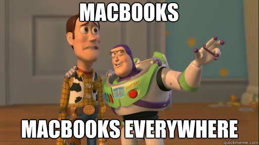 Macbooks Macbooks everywhere  Everywhere