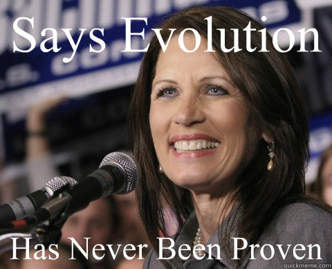 Says Evolution Has Never Been Proven  Bad Memory Michelle