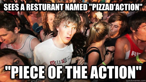 SEES A RESTURANT NAMED 