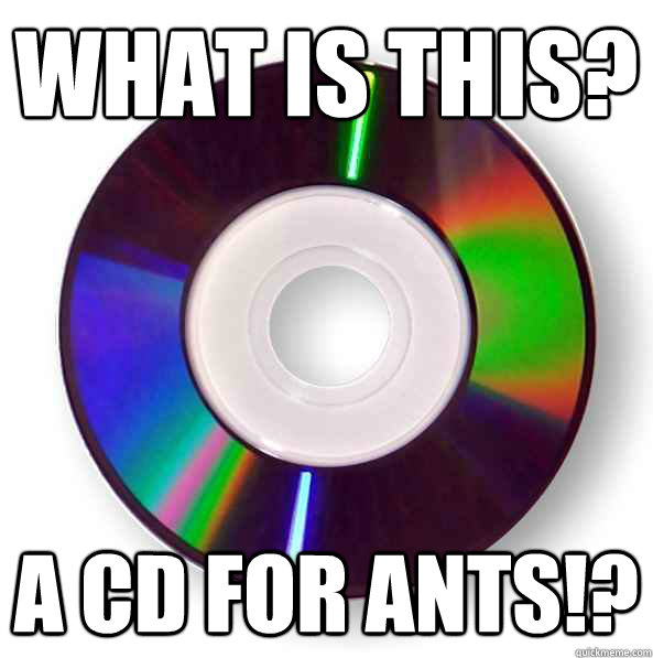 what is this? a cd for ants!? - what is this? a cd for ants!?  minicd