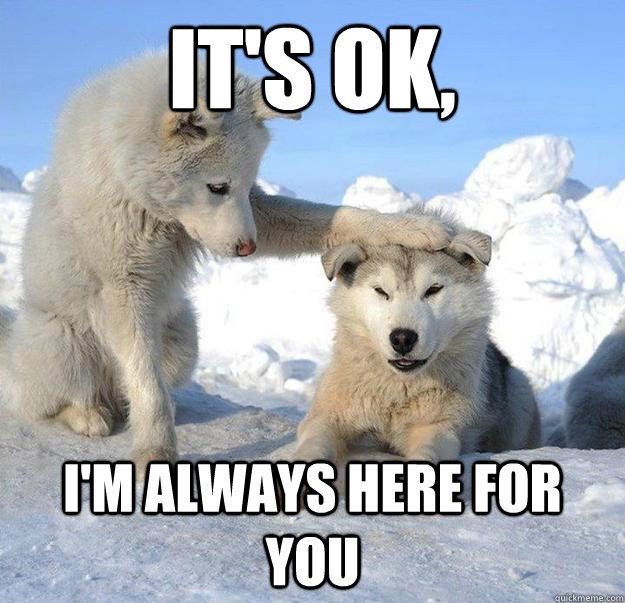 It's ok,  I'm always here for you - It's ok,  I'm always here for you  Caring Husky