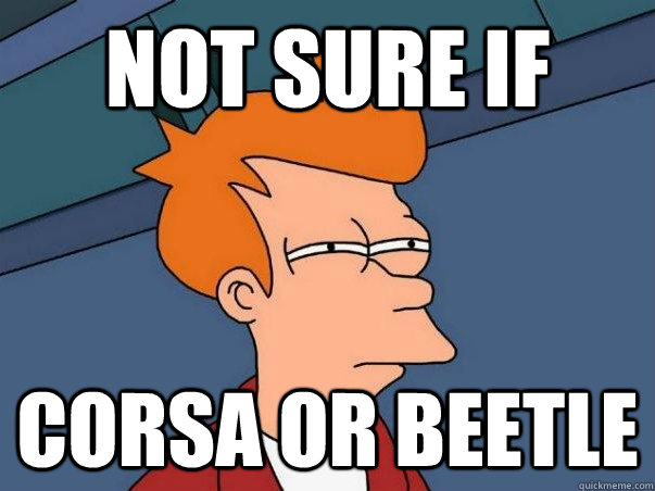 Not sure if  Corsa or Beetle  Not sure if deaf
