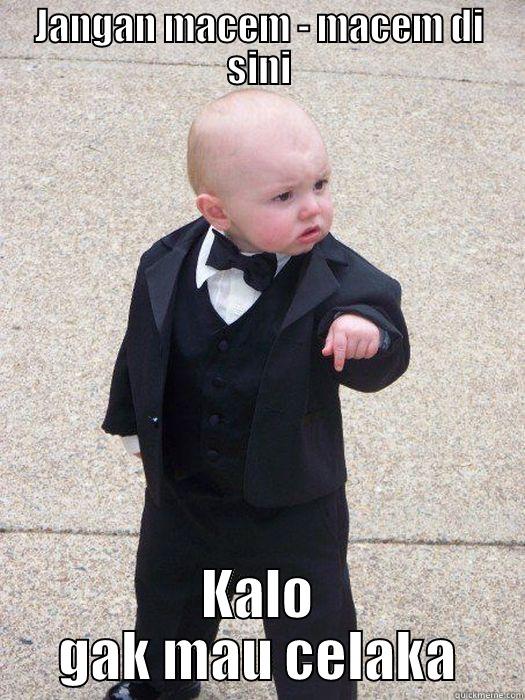 JANGAN MACEM - MACEM DI SINI KALO GAK MAU CELAKA Baby Godfather