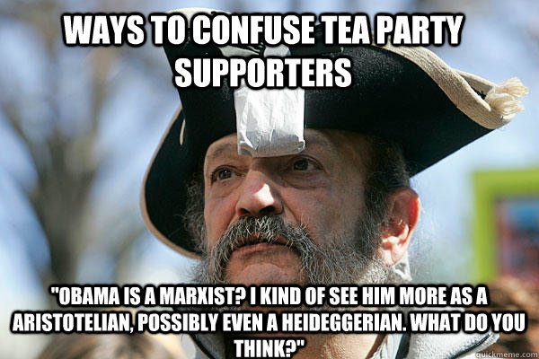 Ways to confuse tea party supporters 