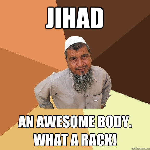 Jihad an awesome body. what a rack!  Ordinary Muslim Man