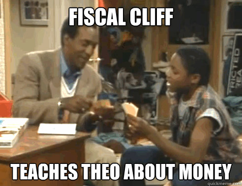 Fiscal Cliff teaches theo about money - Fiscal Cliff teaches theo about money  Misc