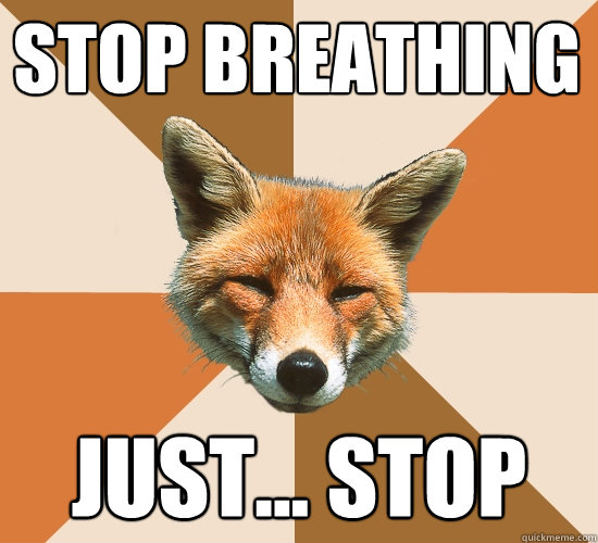 Stop breathing Just... Stop  Condescending Fox