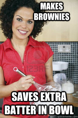 Makes Brownies Saves extra batter in bowl  Good Guy Mom