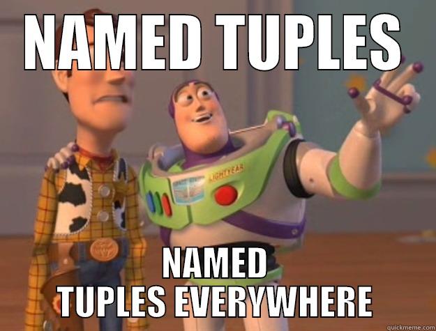 python programmers be like - NAMED TUPLES NAMED TUPLES EVERYWHERE Toy Story