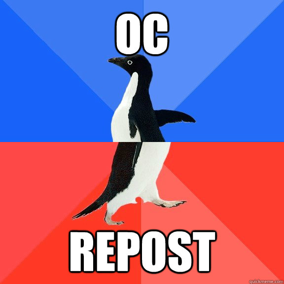 OC Repost  Socially Awkward Awesome Penguin
