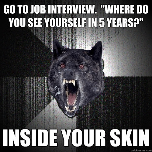 go to job interview.  