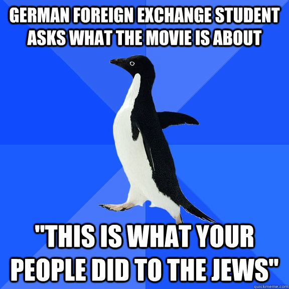 German Foreign exchange student asks what the movie is about 
