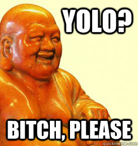 YOLO? Bitch, please  Karma Whore