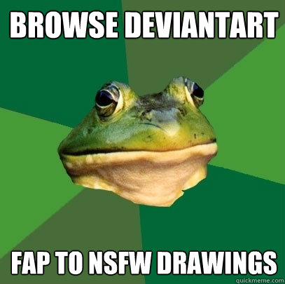 Browse Deviantart Fap to NSFW drawings  Foul Bachelor Frog