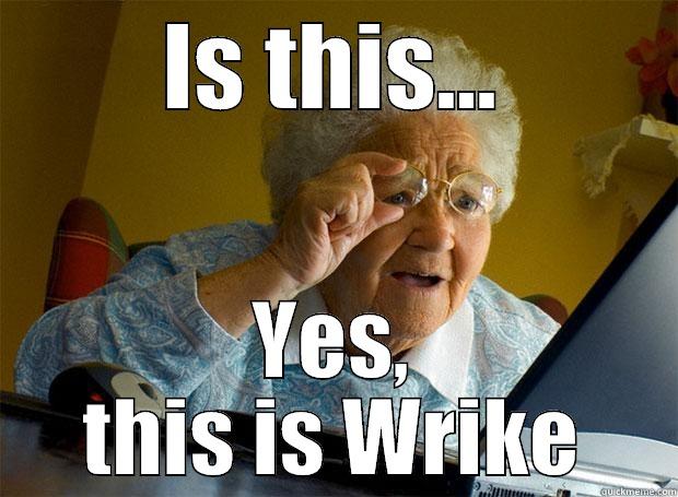 IS THIS... YES, THIS IS WRIKE Grandma finds the Internet