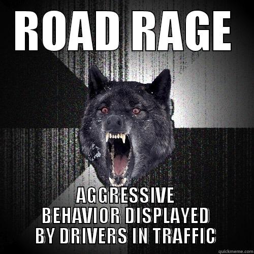 ROAD RAGE AGGRESSIVE BEHAVIOR DISPLAYED BY DRIVERS IN TRAFFIC Insanity Wolf