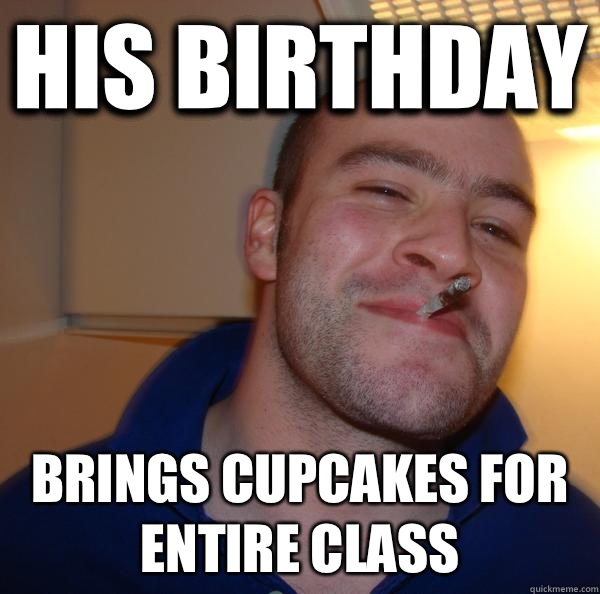 His birthday Brings cupcakes for entire class  - His birthday Brings cupcakes for entire class   Misc