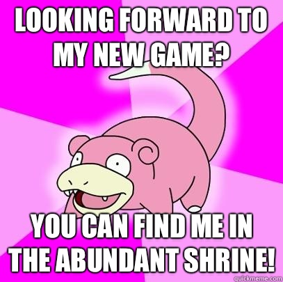 Looking forward to my new game? You can find me in the abundant shrine! - Looking forward to my new game? You can find me in the abundant shrine!  Misc