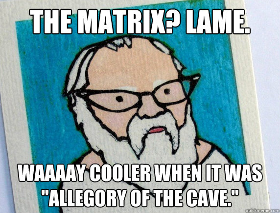The matrix? lame. waaaay cooler when it was 