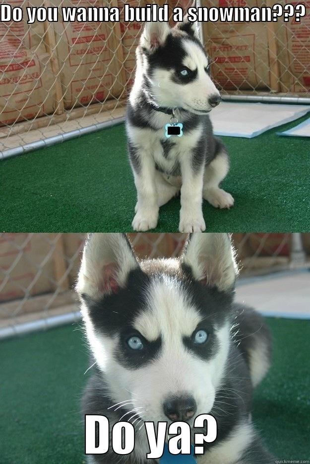 DO YOU WANNA BUILD A SNOWMAN??? DO YA? Insanity puppy