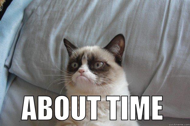  ABOUT TIME Grumpy Cat