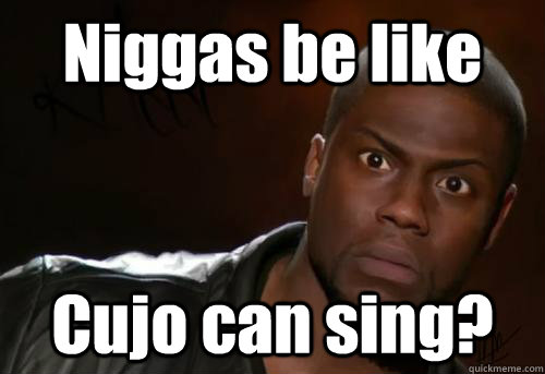 Niggas be like Cujo can sing?  Kevin Hart