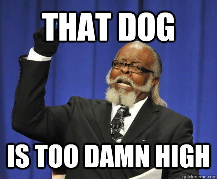 THAT DOG IS TOO DAMN HIGH  Too Damn High