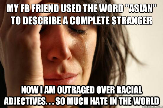 My FB friend used the word 