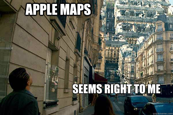 Apple maps Seems right to me - Apple maps Seems right to me  Misc