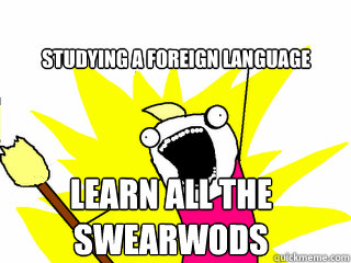 Studying a foreign language learn all the swearwods  All The Things