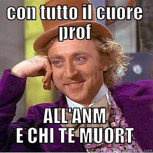 CON TUTTO IL CUORE PROF ALL'ANM E CHI TE MUORT Condescending Wonka