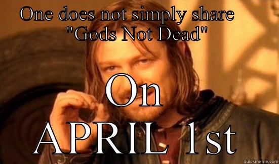 ONE DOES NOT SIMPLY SHARE     