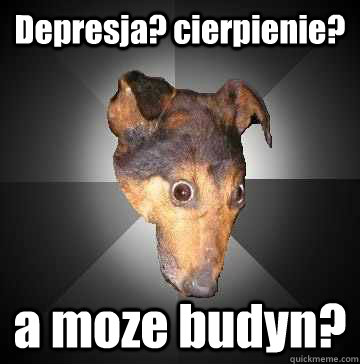 Depresja? cierpienie? a moze budyn?  Depression Dog
