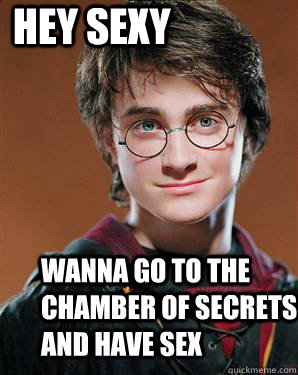 Hey Sexy Wanna go to the chamber of secrets and have sex  