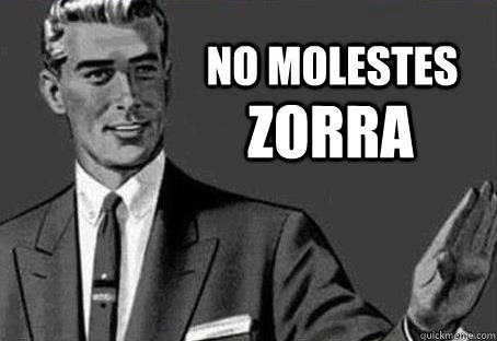 No molestes Zorra  - No molestes Zorra   Calm down