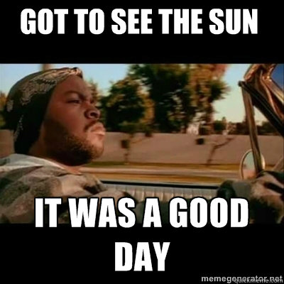 Got to see the sun  ICECUBE