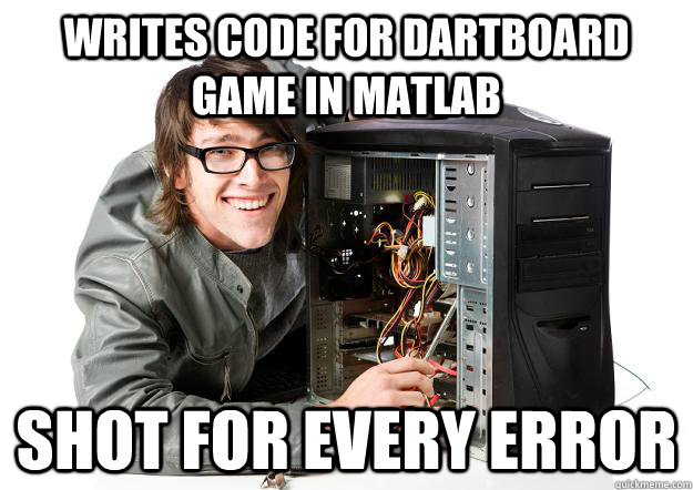 Writes code for Dartboard Game in Matlab Shot for every error - Writes code for Dartboard Game in Matlab Shot for every error  Misc
