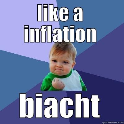 LIKE A INFLATION BIACHT Success Kid
