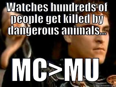WATCHES HUNDREDS OF PEOPLE GET KILLED BY DANGEROUS ANIMALS... MC>MU Downvoting Roman