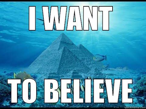 Pyramid Under the sea - I WANT TO BELIEVE Misc