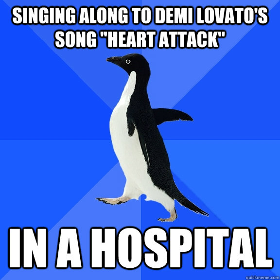 singing along to demi lovato's song 