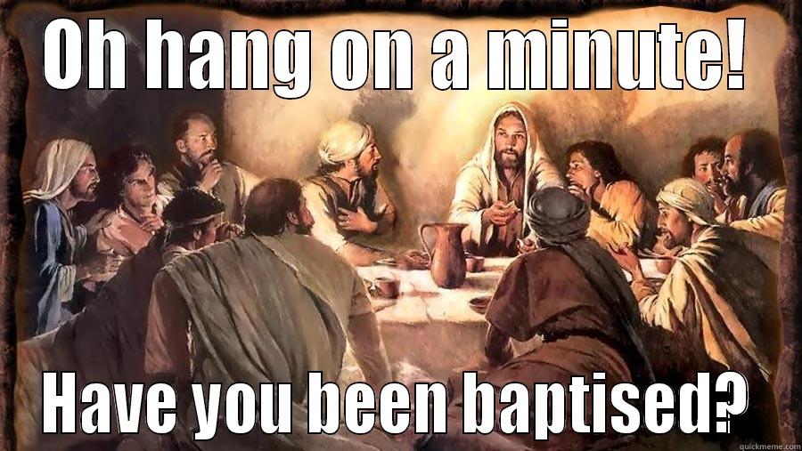 OH HANG ON A MINUTE! HAVE YOU BEEN BAPTISED? Misc