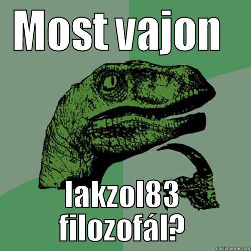 MOST VAJON  LAKZOL83 FILOZOFÁL? Philosoraptor